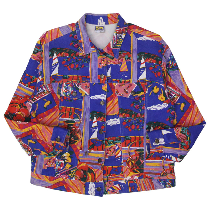 Bold Vintage Jacket From Done Art & Design Abstract All Over Print Jacket