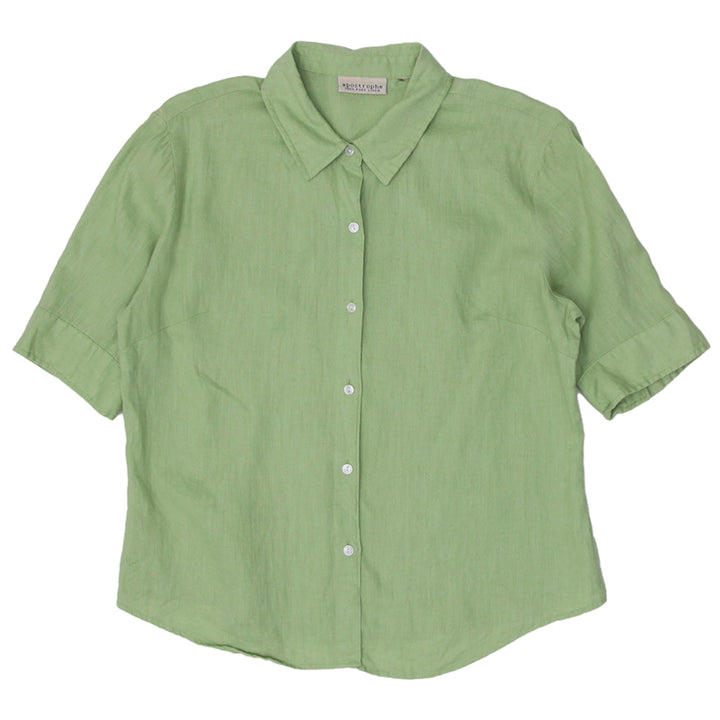 Ladies Apostrophe 100% Pure Linen 3/4 Sleeve Blouse