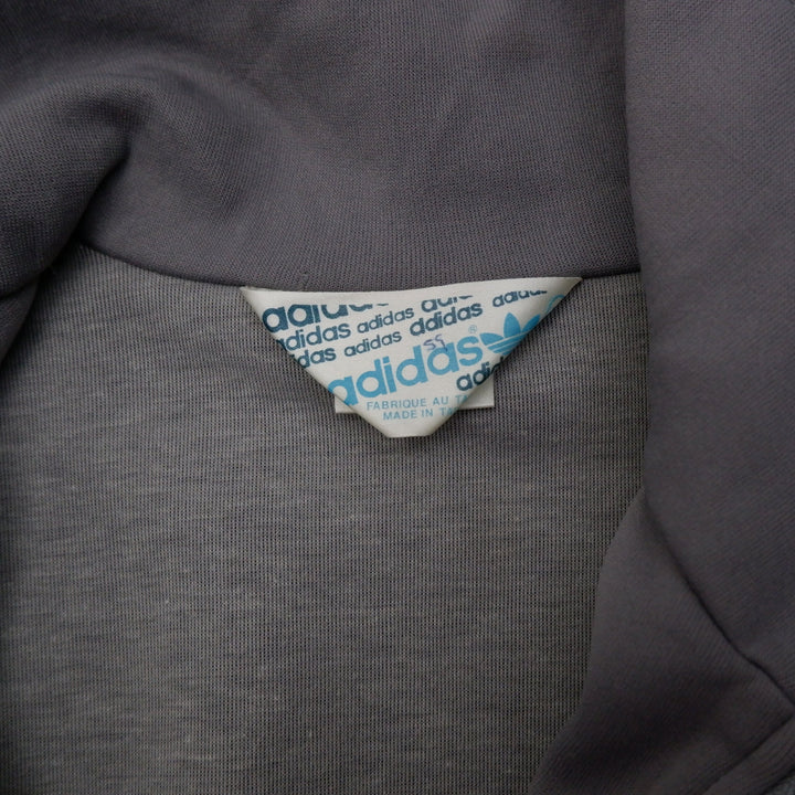 Vintage 80s Embroidered Adidas Logo Track Zip Up Jacket