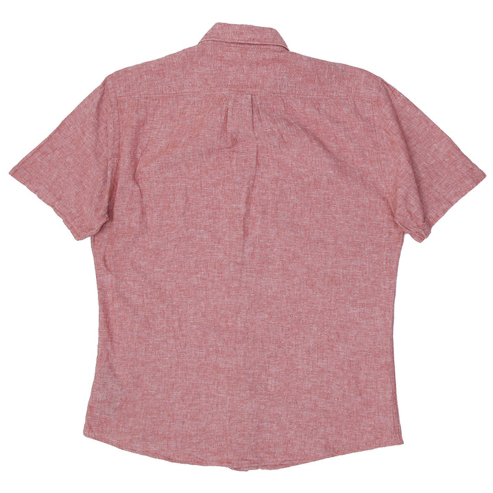 Mens Lindbergh Slim Fit Cotton Linen Shirt