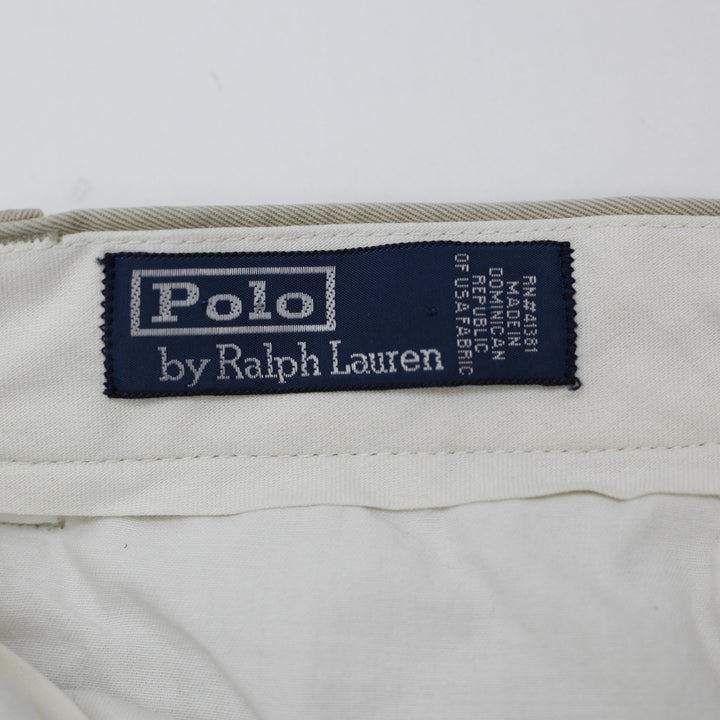 Mens Polo Ralph Lauren Flat Front Cotton Chino Pants Size 33x30