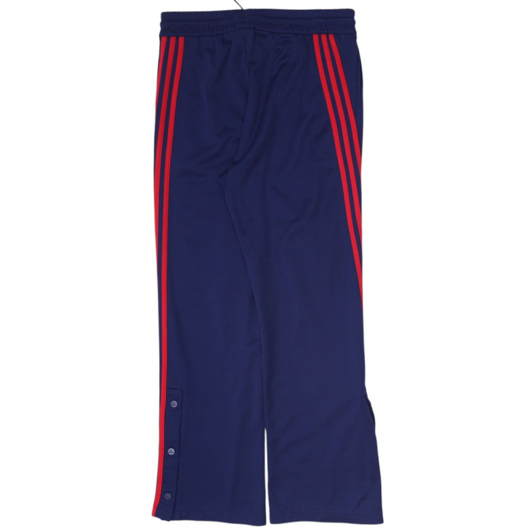 Ladies Adidas Adibreak Tearaway Track Pants Navy Red Snap Button Size L