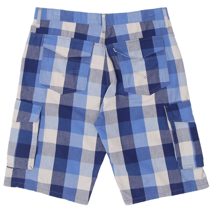 Mens Levi Strauss Plaid Cargo Shorts