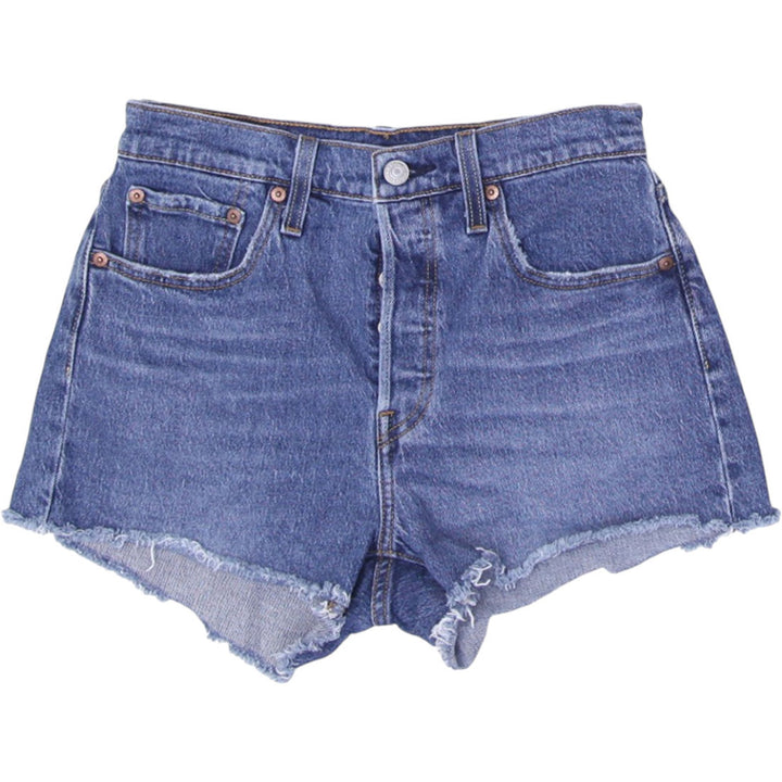 Ladies Levi's Waterless 501 Button Fly Button Denim Shorts