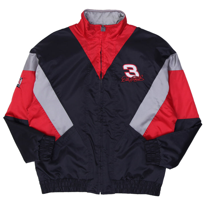 Vintage 90s Nutmeg Mills Dale Earnhardt Sr #3 Satin Nylon Nascar Jacket