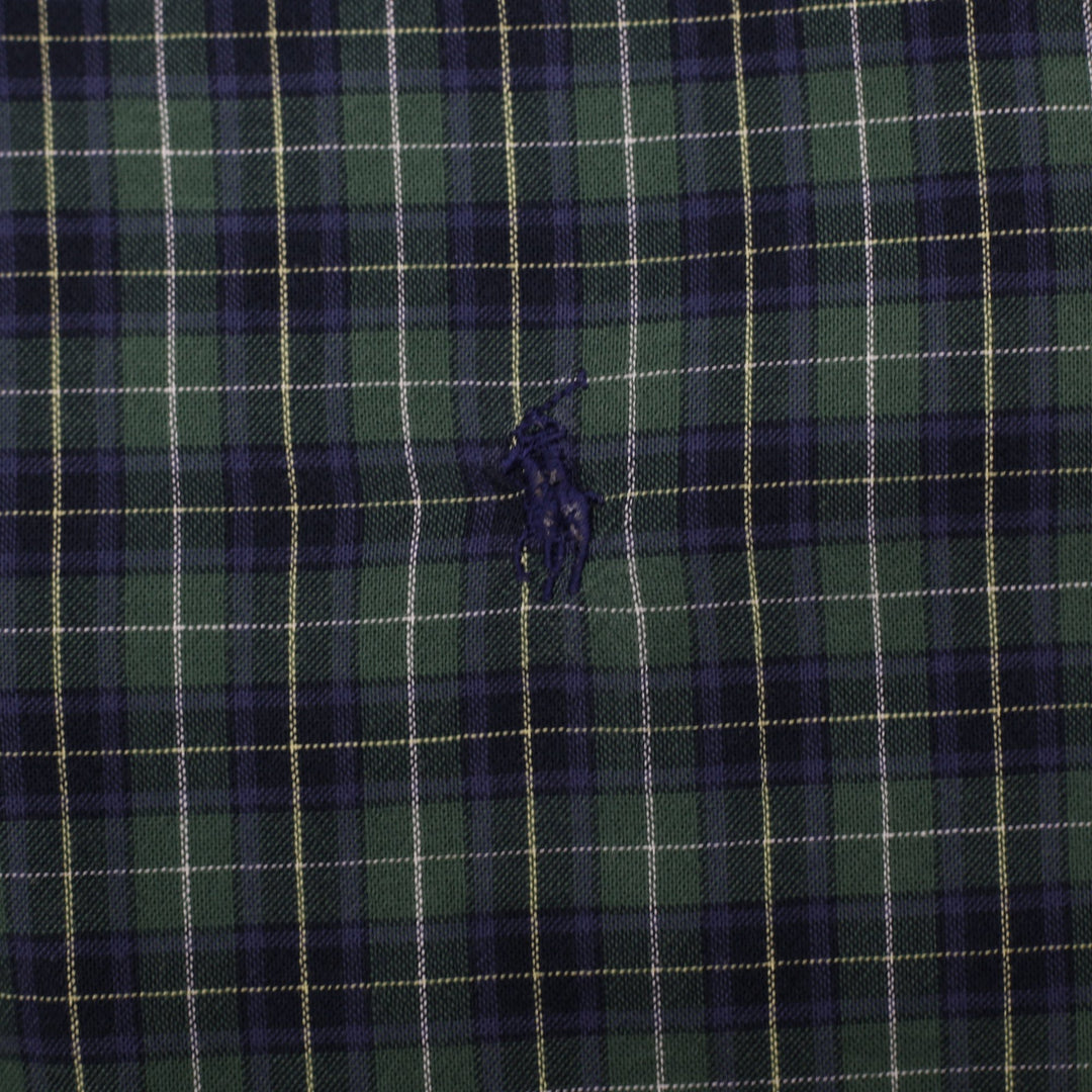 Mens Ralph Lauren Classic Fit Plaid Long Sleeve Shirt Size M
