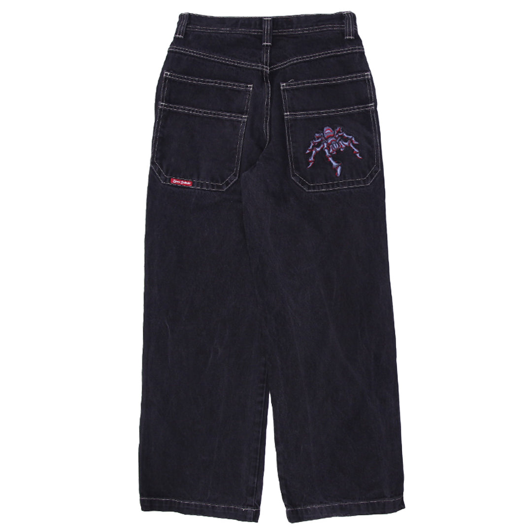 Y2K JNCO Tribal Time Resistance Denim Women Jeans Size 18 Wide Leg