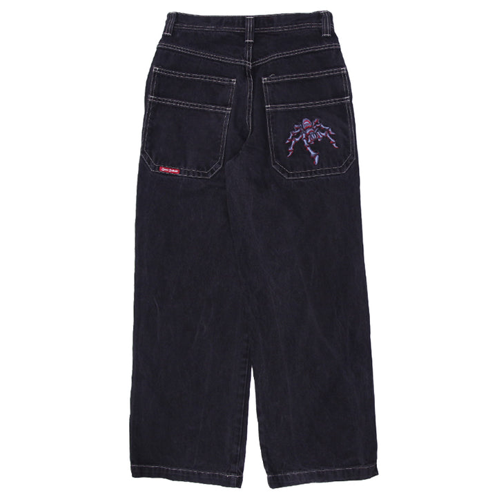 Y2K JNCO Tribal Time Resistance Denim Women Jeans Size 18 Wide Leg