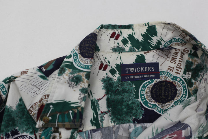 Vintage Twickers Golf Theme Hawaiian Shirt-Made in USA Size L - Fashion Rerun Vintage Migration_Shirt
