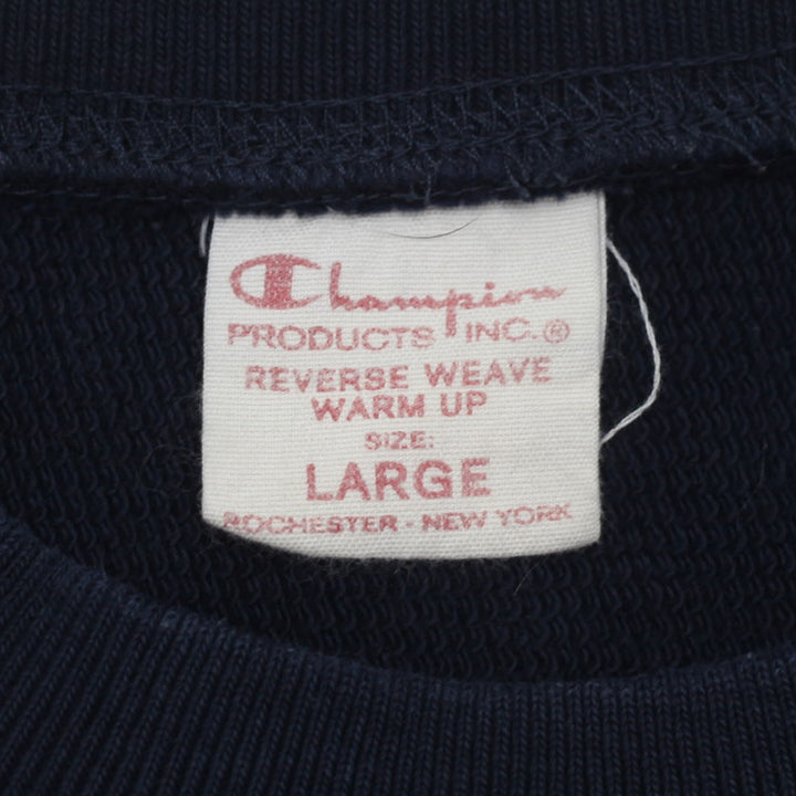 Vintage Mens Champion Reverse Weave Warm Up Crewneck Sweatshirt Navy - Fashion Rerun Vintage Migration_Sweaters