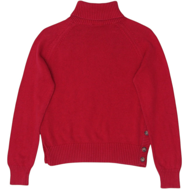 Vintage Ladies Polo Jeans Company Ralph Lauren Red Flag USA Turtleneck Sweater