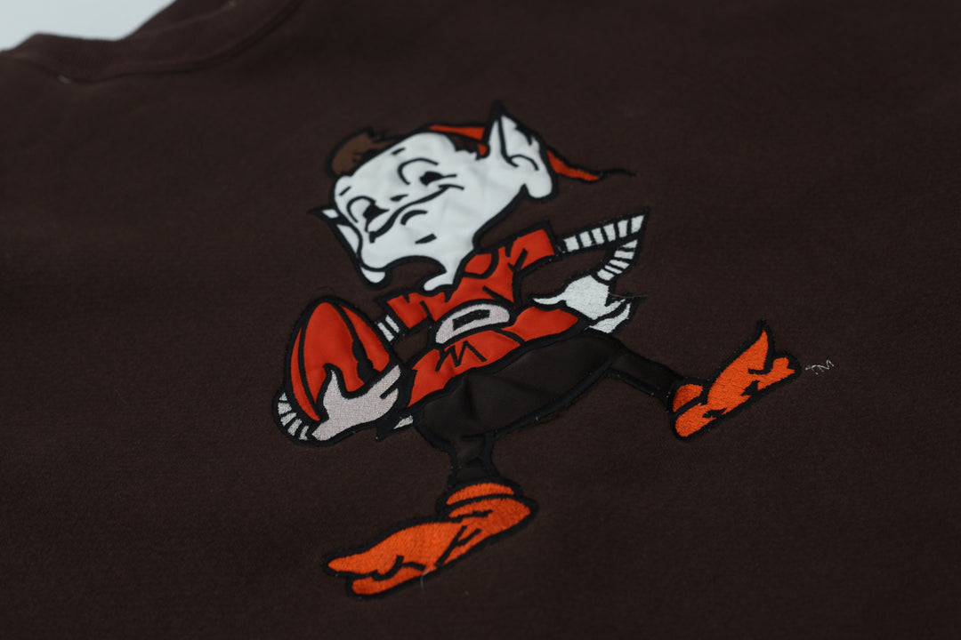 Vintage Legends Cleveland Browns Brownie Elf Sweatshirt Made in USA - Fashion Rerun Vintage Migration_Sweaters