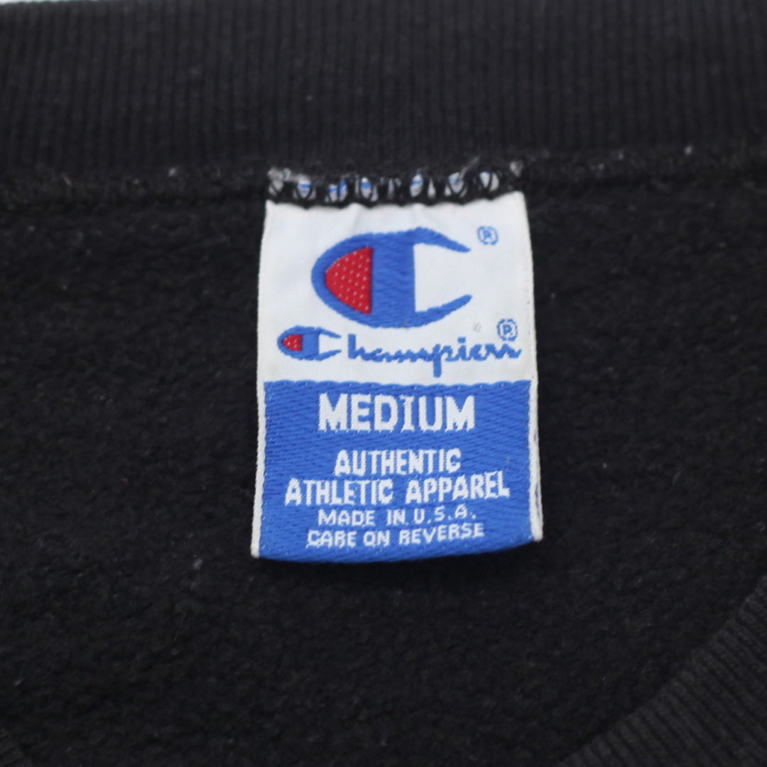 Vintage Champion Spell Out Embroidered Crewneck Sweatshirt Made In USA - Fashion Rerun Vintage Migration_Sweaters
