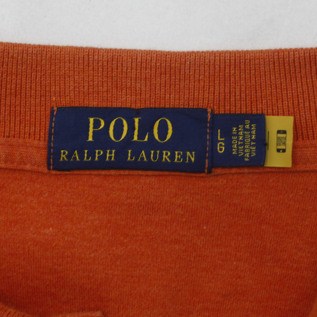 Mens Ralph Lauren Orange Short Sleeve Polo T-Shirt L | Migration_T-Shirts - Back View | Fashion Rerun