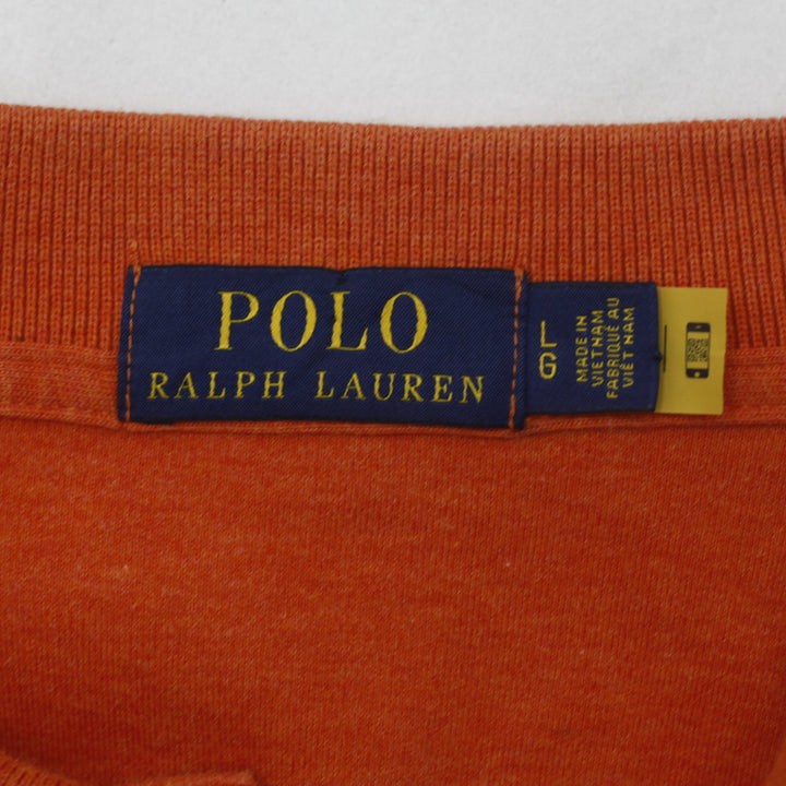 Mens Ralph Lauren Orange Short Sleeve Polo T-Shirt L | Migration_T-Shirts - Back View | Fashion Rerun