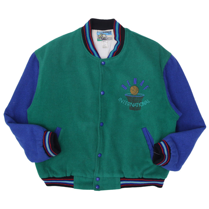Vintage Benaf Philly Chiefs International All Stars Basketball Button Jacket