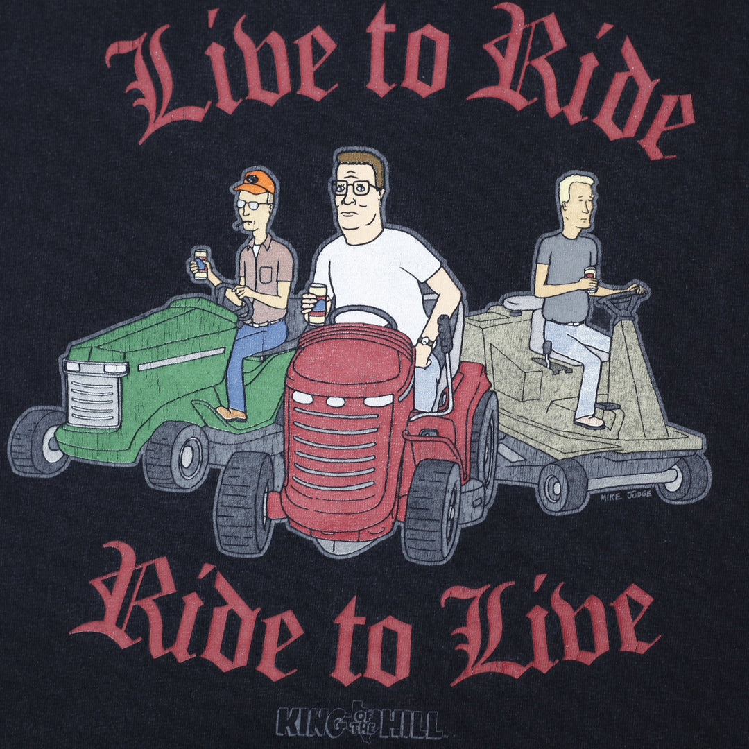 Vintage 2000s King of the Hill "Live to Ride, Ride to Live" T-Shirt Size L | Migration_T-Shirts - Alternate V | Fashion Rerun
