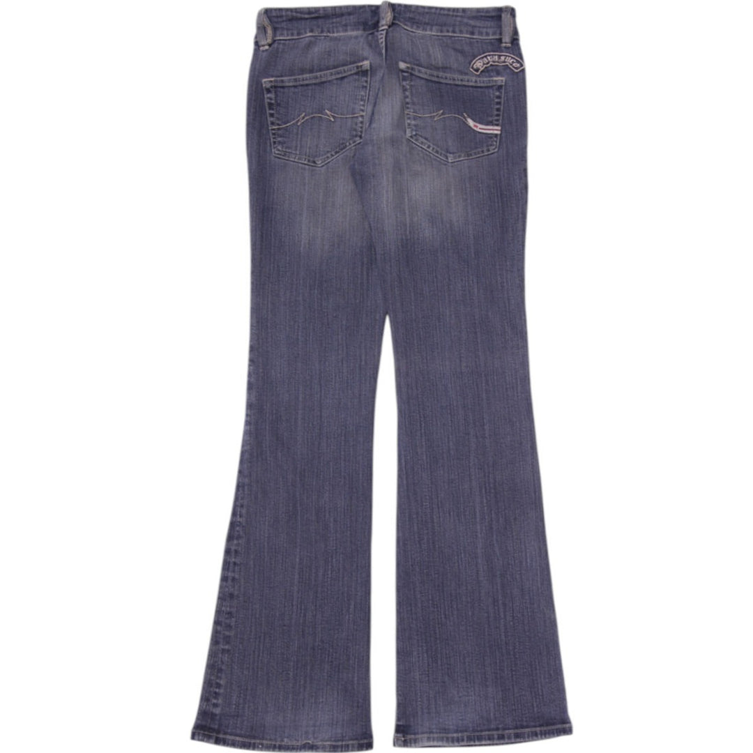 Y2K Ladies Parasuco Cult Denim Y2K Snap Waist Low Rise Bootcut Jeans Size 28