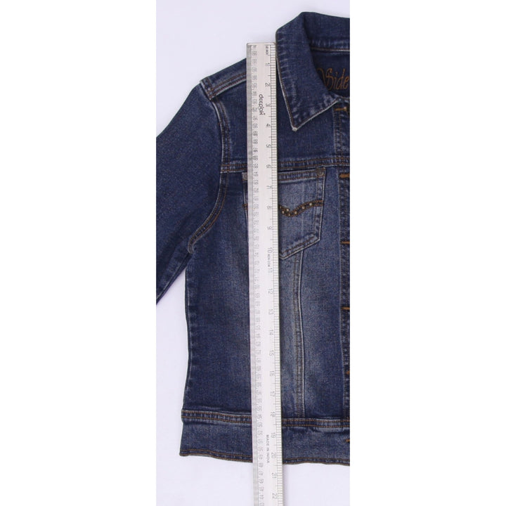 Y2K Side Street Studded Blue Denim Jacket Size M | Migration_Jackets - View 7 | Fashion Rerun