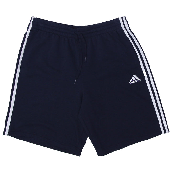 Mens Adidas White Stripes Navy Fleece Shorts - Fashion Rerun Vintage Migration_Shorts