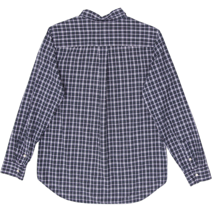 Youth Boys Ralph Lauren Button-Down Collar Checked Cotton Shirt Size XL