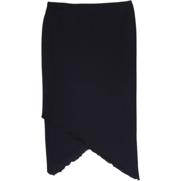 Y2K Ladies Black Asymmetrical Skirt