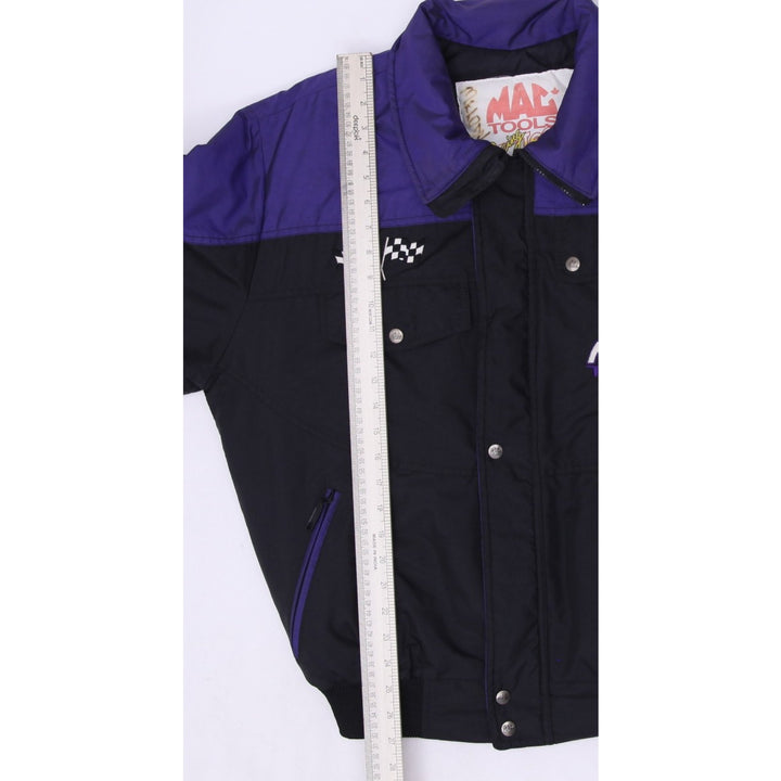 Vintage Mac Tools Racing Purple Black Zip Up Jacket Medium