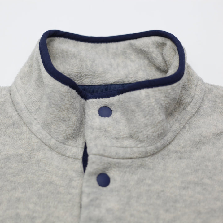 Vintage Mens Patagonia Synchilla Fleece Gray Snap-T Pullover Size M