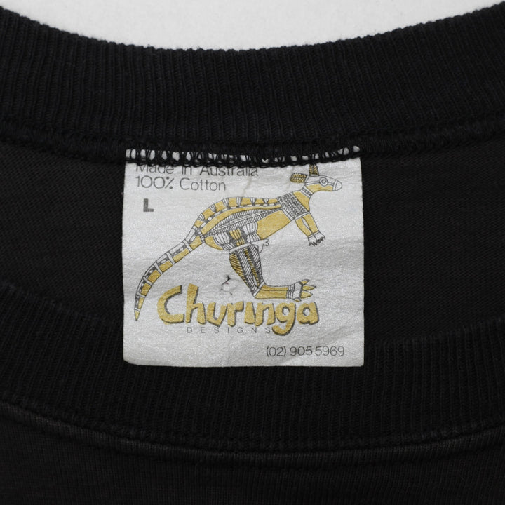 Vintage 90s Churinga Art T-Shirt Size L | Migration_T-Shirts - Back View | Fashion Rerun