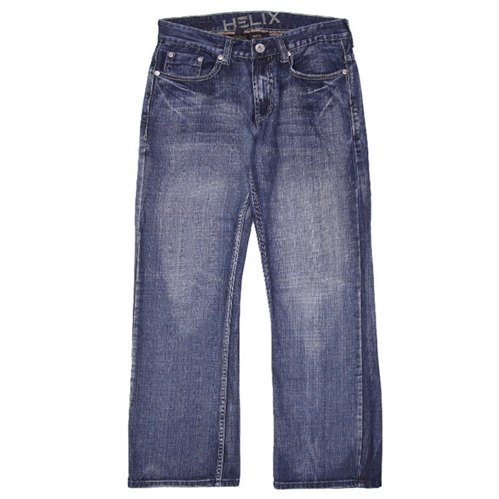 Y2K Mens Helix Boot Washed Jeans