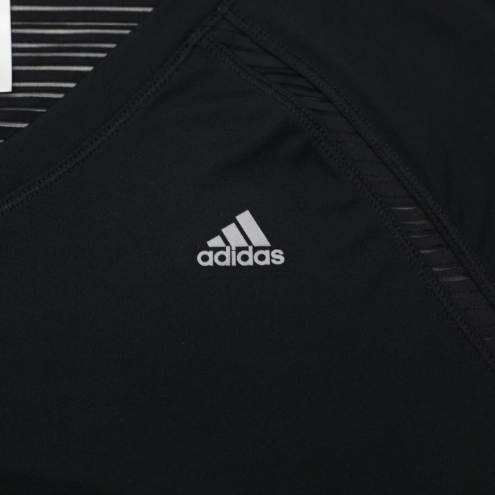Ladies Adidas Climalite T-Shirt Black Moisture Wicking Activewear Size M