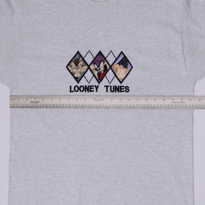 Vintage 90s Looney Tunes Warner Bros Diamond Character T-Shirt Made in USA Sz L