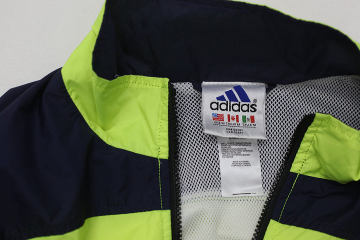 Vintage Embroidered Adidas Logo Windbreaker Full Zip Jacket