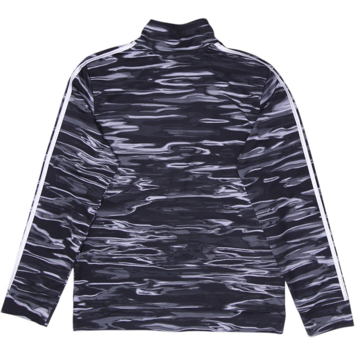 Mens Adidas 2023 AG6511 Monochrome Abstract Pattern Full-Zip Track Jacket
