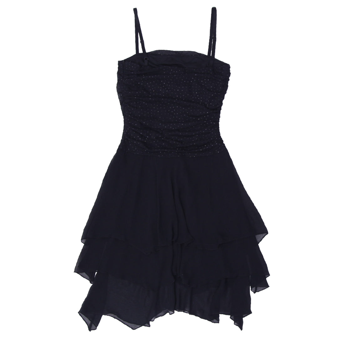 Y2K Ladies Black Strappy Dress