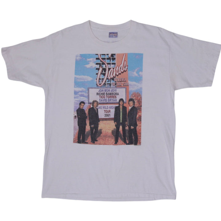 Vintage 2001 Bon Jovi One Wild Night Tour T-Shirt Size XL