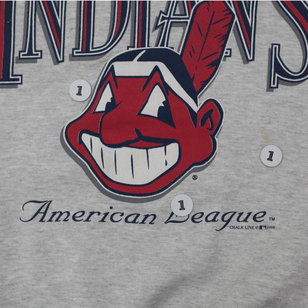 Vintage 1996 Cleveland Indians MLB Vintage Sweatshirt Size XL | Migration_Sweatshirts - Alternate View | Fashion Rerun