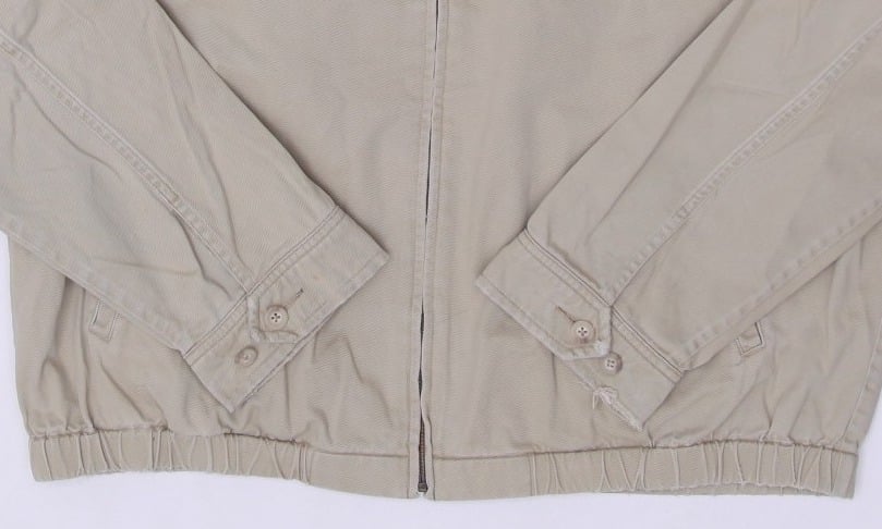 Mens Polo By Ralph Lauren Zip Up Slightly Distressed Harrington Jacket