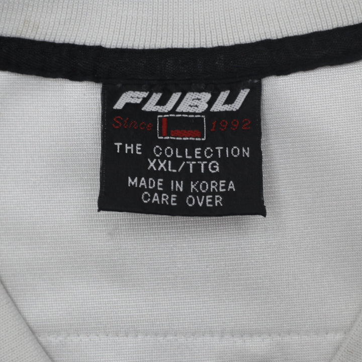 Vintage 90s FUBU 05 Football Jersey Hip Hop Rap White Black All State Heavy XXL | Migration_Jerseys - Back Vi | Fashion Rerun