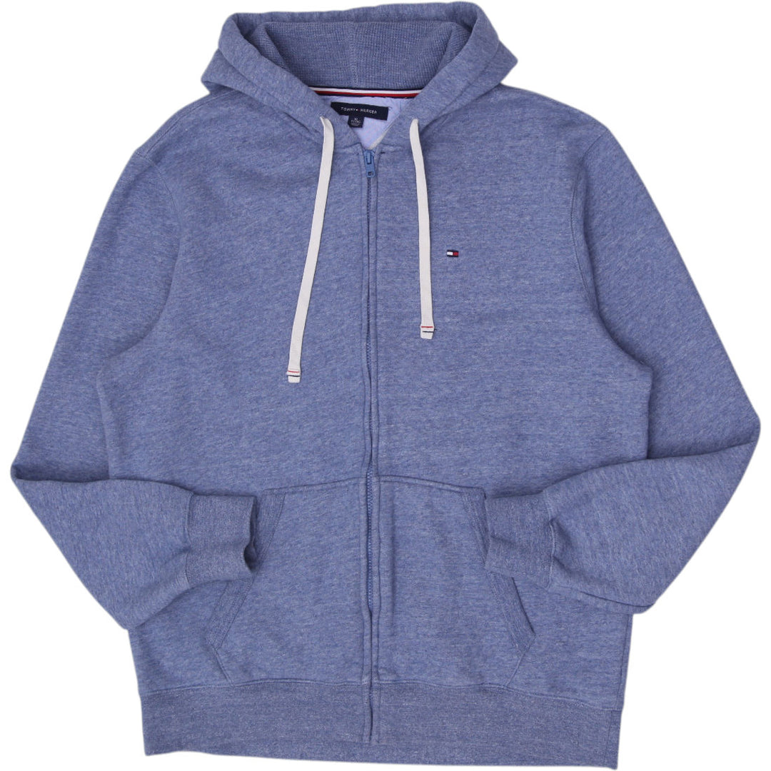 Mens Tommy Hilfiger Full Zip Fleece Hoodie Blue Size XL