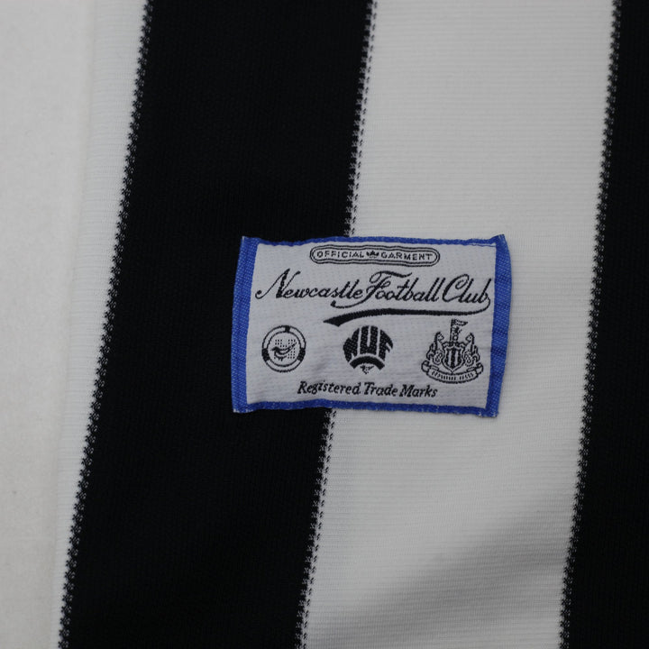 Vintage Adidas 995-1997 Newcastle United Home Black Striped Soccer Jersey M | Migration_Jerseys - View 7 | Fashion Rerun