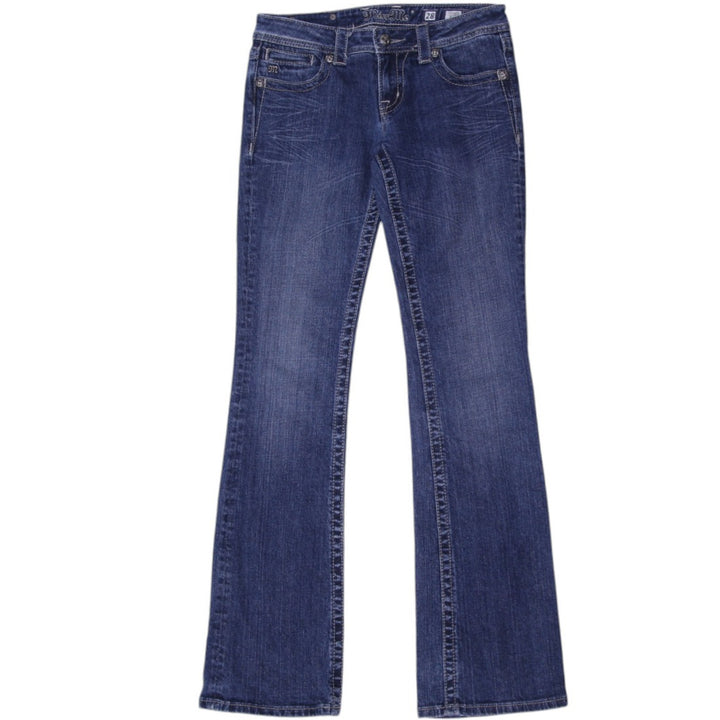 Y2K Ladies Miss Me Bootcut Jeans Blue Embroidered Denim | Migration_Jeans & Pants | Fashion Rerun