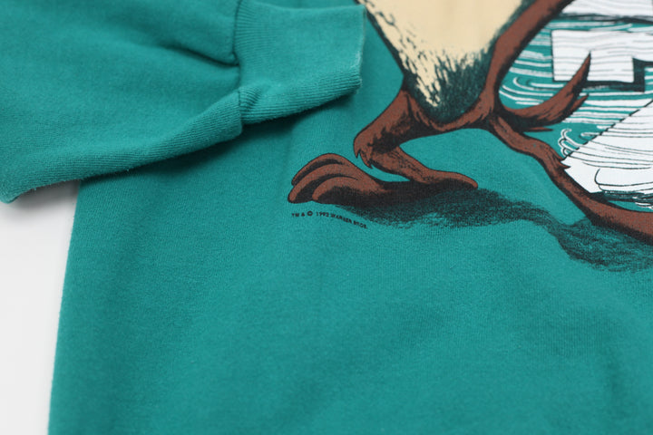 Vintage 90s Taz Tasmanian Devil Teal Graphic Sweatshirt