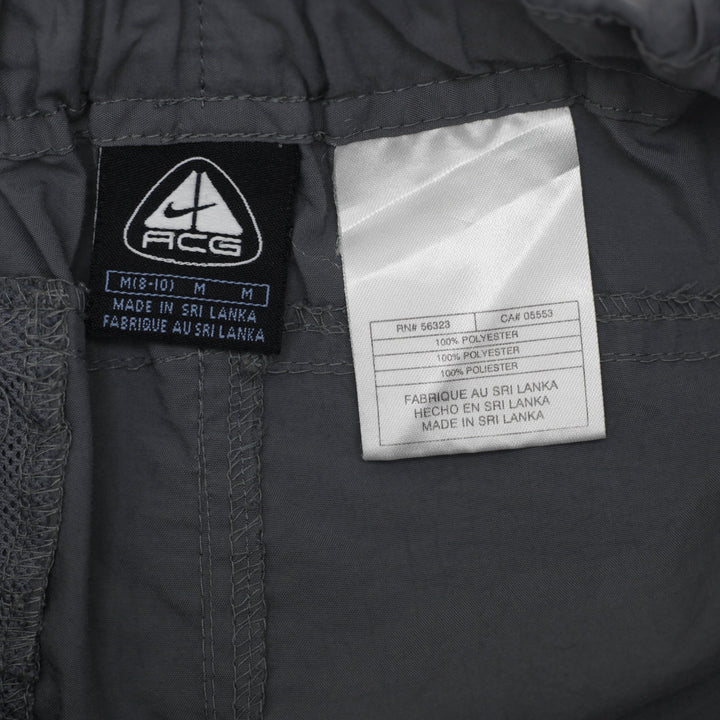 Mens Nike ACG ACG Grey Belted Nylon Hiking Cargo Shorts Size M