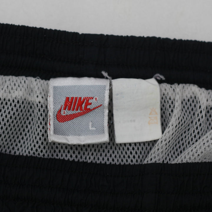 90's Vintage Nike Purple Logo Nylon Shorts Black - Fashion Rerun Vintage Migration_Shorts