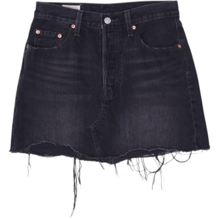 Y2K Ladies Levis Distressed Denim Skirt Size 26