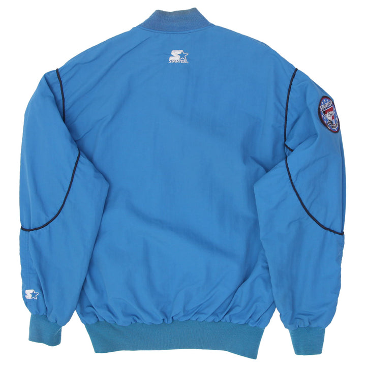 Vintage Starter San Jose Sharks Mini Logo Blue NHL Bomber Jacket