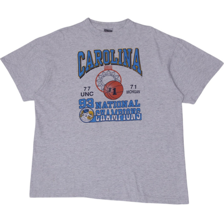 Vintage 1993 North Carolina Tar Heels National Champions T-Shirt Made In USA XXL | Migration_T-Shirts | Fashion Rerun