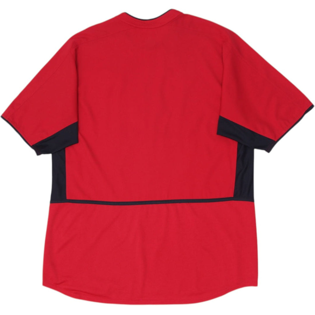 Mens Nike Manchester United 2004-2006 Red Soccer Vodafone Jersey XL | Migration_Jerseys - Side View | Fashion Rerun