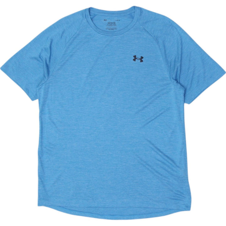 Mens Under Armour T-Shirt Blue Lightweight Moisture Wicking Activewear